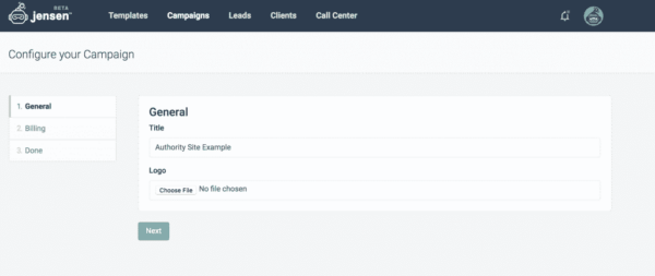 Campaing configuration