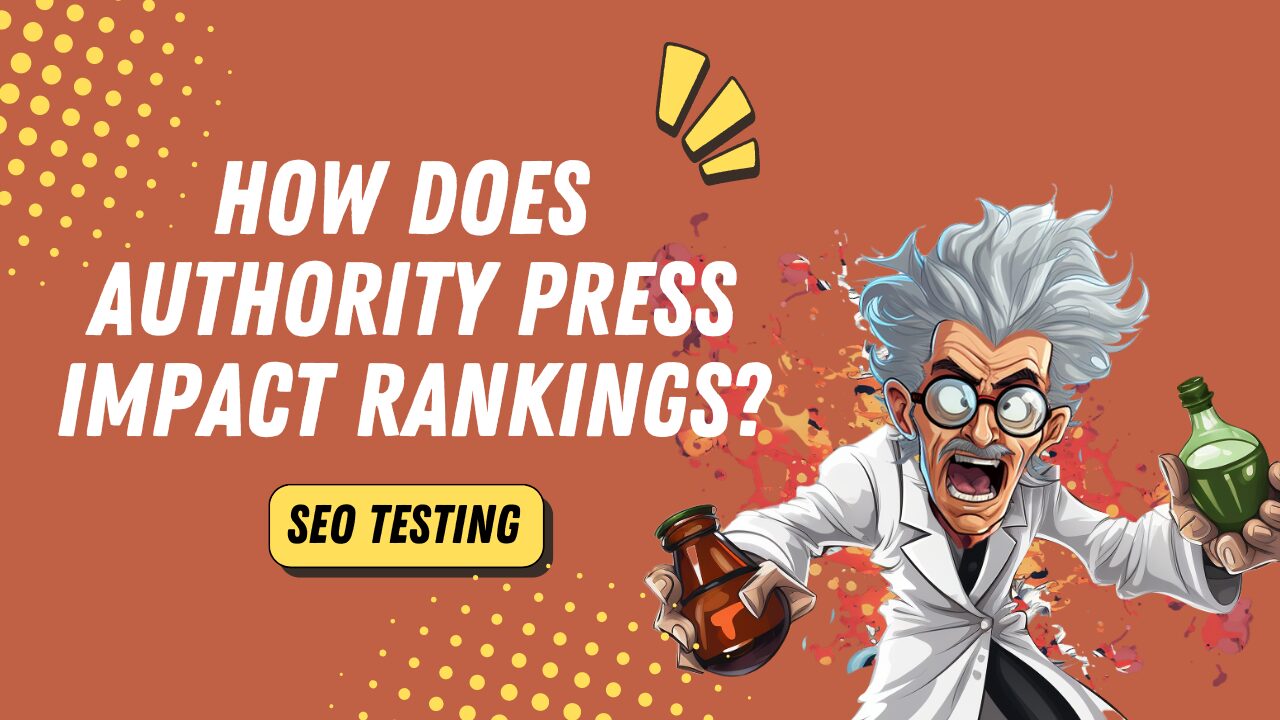 How much does authority press impact rankings?