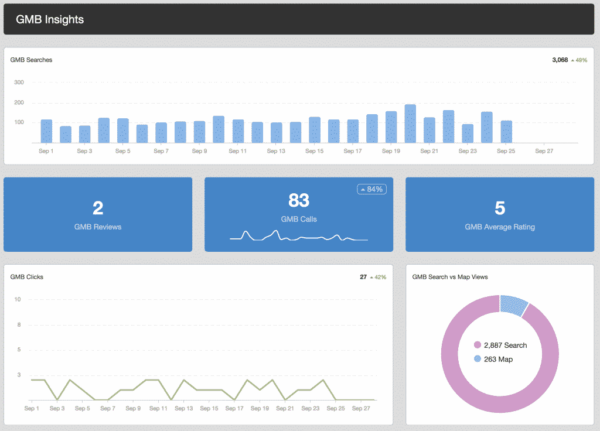 GMB Insights after unfiltering listing 2