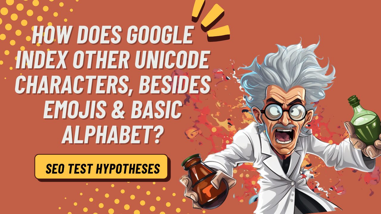 google index unicode