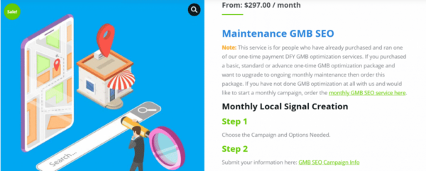 gmb maintenance campaign on sale